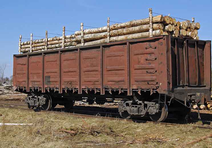 Перевозка ЛЕСА вагонами из Листвянки в Спасского района